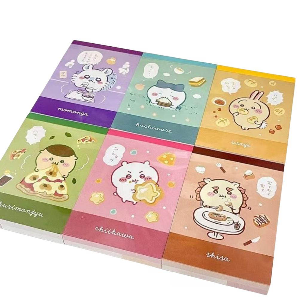 Anime Chiikawa Sticky Notes Scratch Pad Cartoon Coloring Page Usagi Cute Tearable Kawaii Lovely Portable Send To Friends