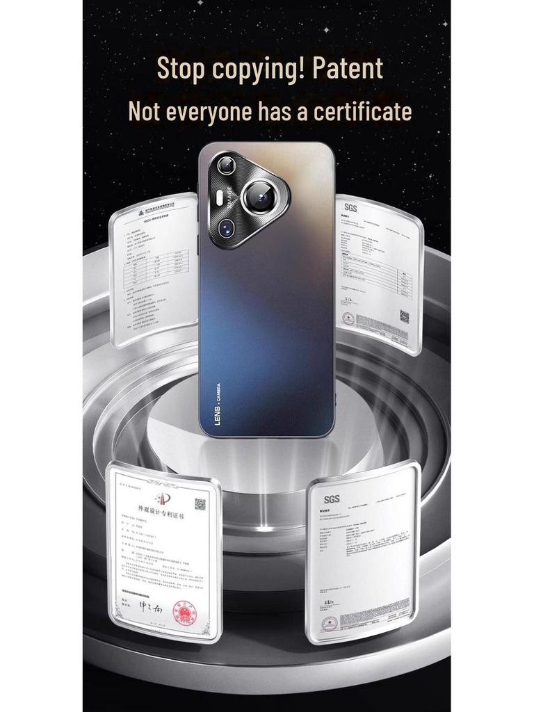 High-end Protective Case for Huawei P40/P50/P60/P70 Pro, Full Frosted Design with Electroplating Finish