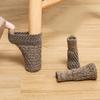 Вязаный шерстяной чехол для ног стола и стула, защитный чехол для ног табурета, войлочное дно, устойчивый к трению, противоскользящая подставка для ног стола, пол с защитой от царапин