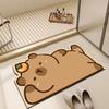 Милый животный капибара собака медведь коврик для ванной нескользящий впитывающий быстросохнущий коврик для ванной дома украшение ванной комнаты товары для ванной