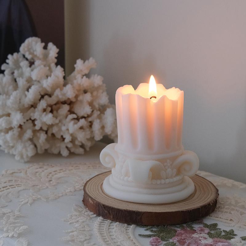 Сделай сам Классическая римская колонна Силиконовая форма для свечей 3D Статуя Венеры Тело Ароматерапия Мыло Гипс Эпоксидная смола Форма для подарков Декор