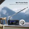 SI4732 Mini Radio 0.5-108mhz LSB USB AM FM All Band Radio Receiver 1.9inch IPS Screen HF SW MW VHF Radio with External Speaker