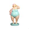 Пляжная фигурка женщины, Женское украшение, Подарок на новоселье, Настольная скульптура, Полистоуновая статуэтка для