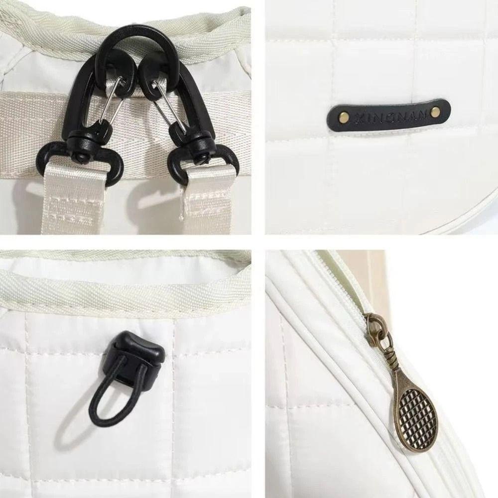 Однотонная сумка-чехол для теннисной ракетки большой вместимости, рюкзак для теннисной ракетки