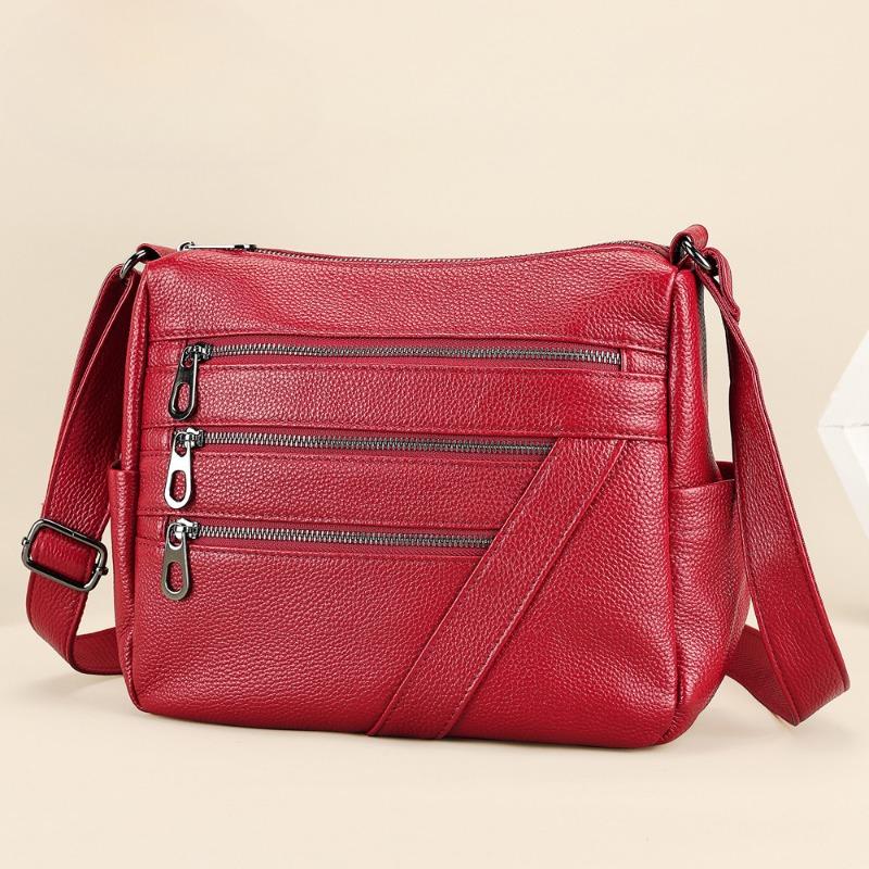 Genuine Leather Women's Crossbody Bag Top-grain Cowhide Women's Bag Single-shoulder Bag Commuting Crossbody Bag