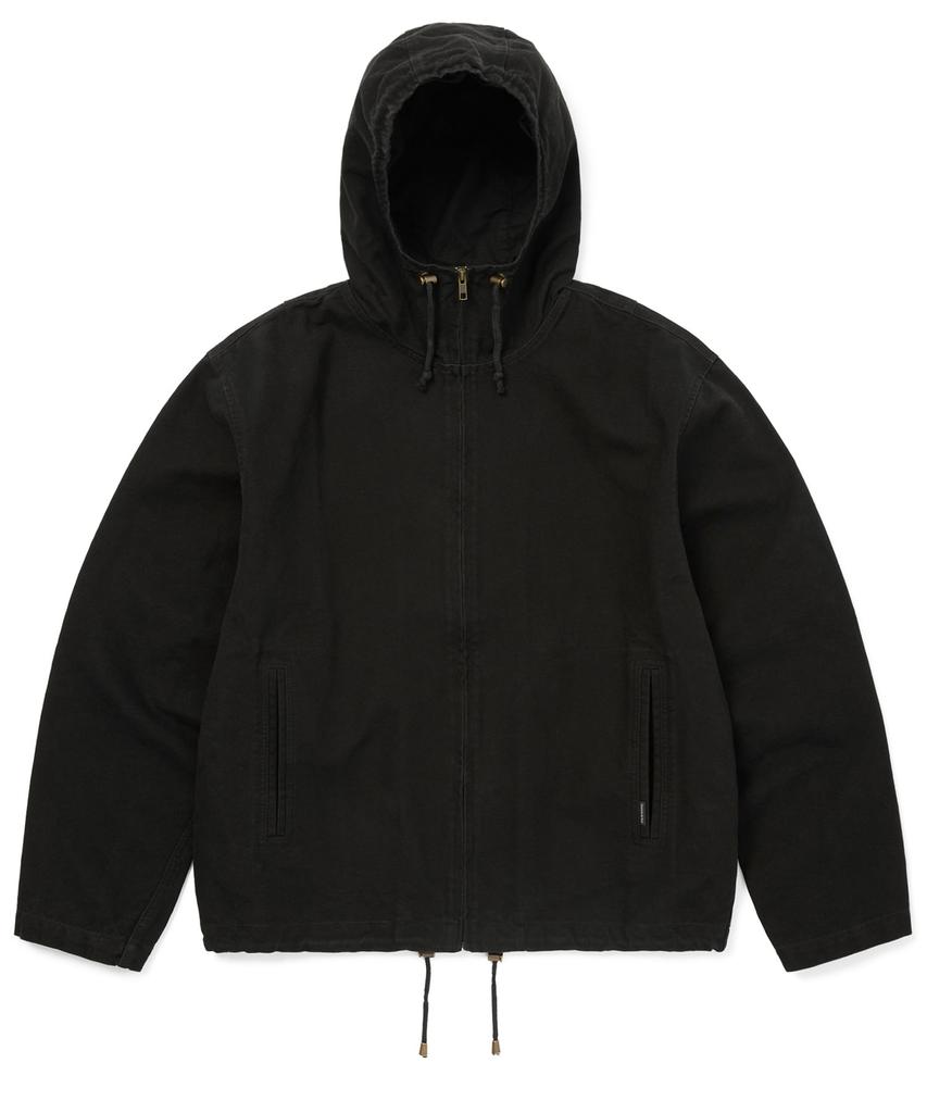 THISISNEVERTHAT Canvas Hooded Jacket Black