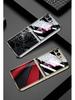 Чехол для складного телефона Samsung Z Flip 6 с уникальным рисунком и механической крышкой-раскладушкой из стекла