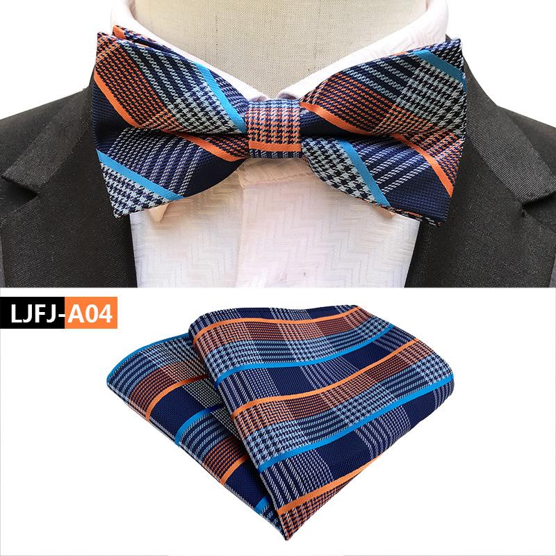 Модный трендовый галстук-бабочка плюс набор полотенец для кармана, свадебный галстук-бабочка для жениха и шафера