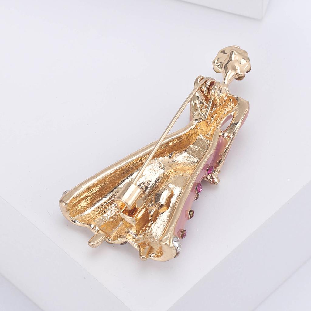 Брошь-корсаж с изображением девушки из мультфильма «Ветер», простые аксессуары для одежды «Темперамент»