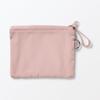 MUJI Розовый чехол из полиэстера с двойной молнией, размер S, 10x13,5 см, органайзер для хранения