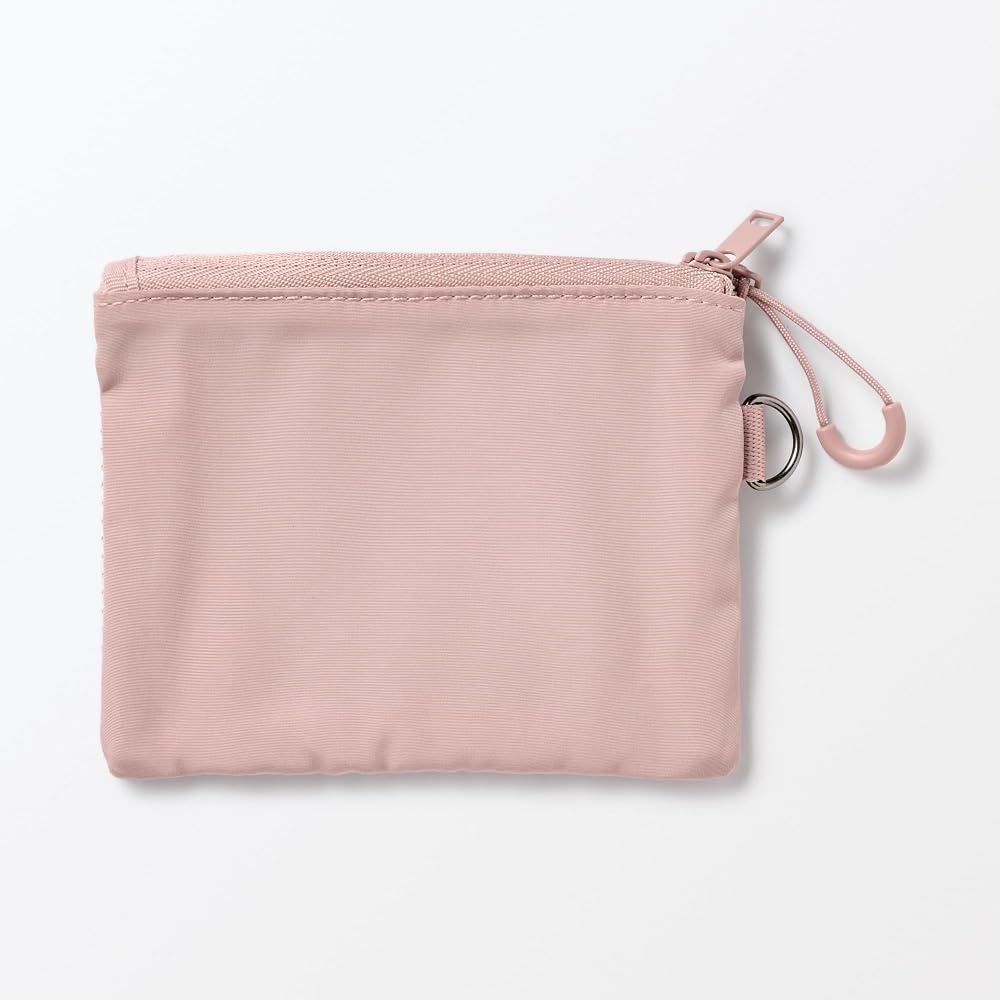 MUJI Розовый чехол из полиэстера с двойной молнией, размер S, 10x13,5 см, органайзер для хранения