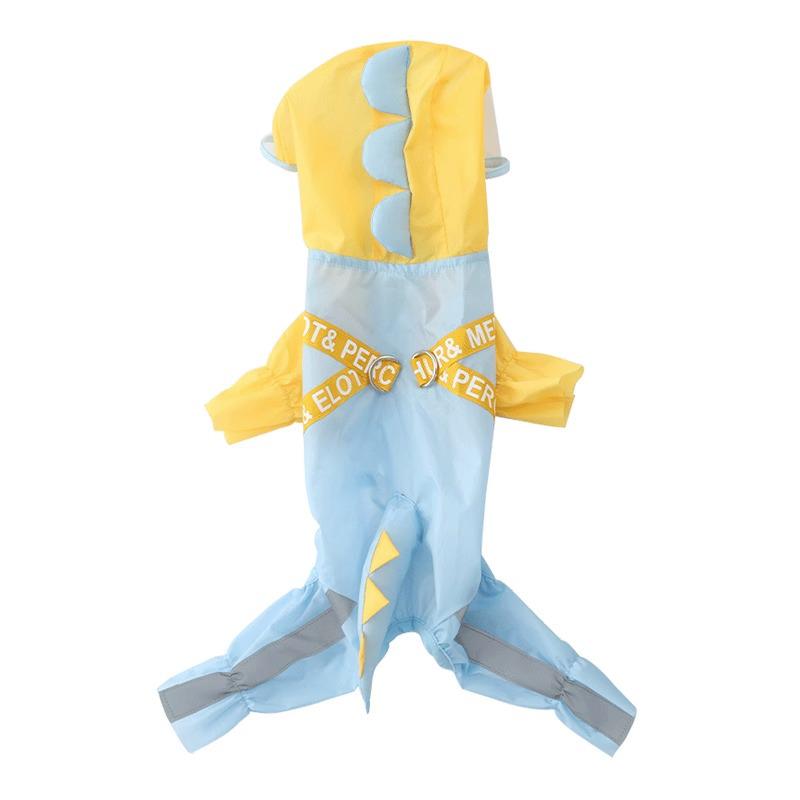 Водонепроницаемый дождевик для собак мелких и средних пород - Четвероногий дизайн для летних дождливых дней. Идеально подходит для щенков, тедди и бишонов.