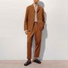 Uniqlo Однотонные свободные повседневные брюки мужские низ Светло-коричневый 443114-35