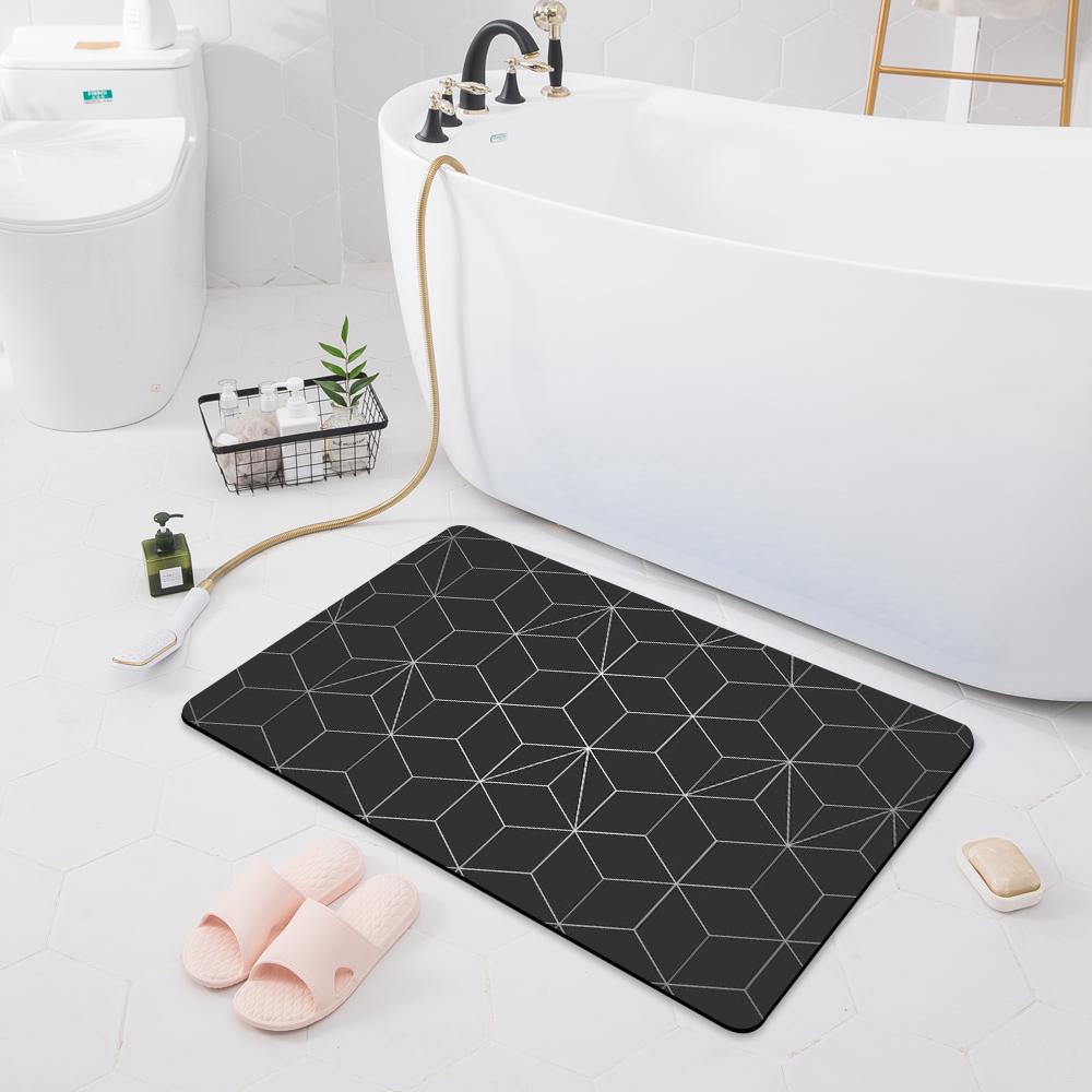 Absorbent Non-slip Mat Porch Door Mat Bathroom Toilet Floor Shower Room Bathtub Carpet Kitchen Rug