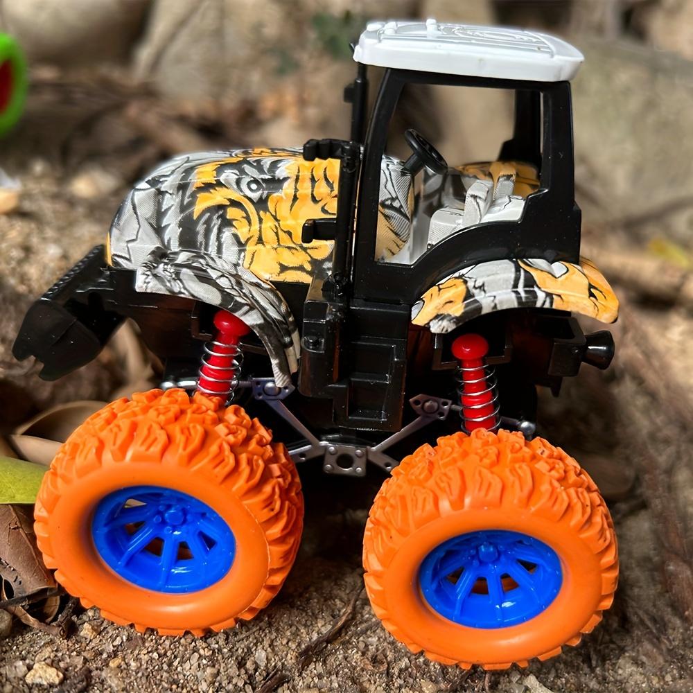 Farmer Stunt Car Inertia 4x4 Dual Inertia Stunt Green Climbing 360° Spin Flip Shock Утолщенные шины Внедорожный скутер Игрушечная машина в подарок на Хэллоуин