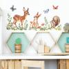 Мультфильм Олень Сосна Бабочка Детская Спальня Гостиная Домашнее Украшение Наклейка На Стену