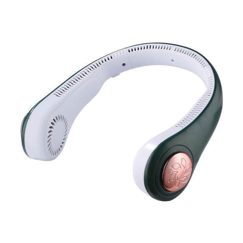 Складной бесшумный шейный вентилятор: Беспроводной, с питанием от USB, для занятий спортом на открытом воздухе