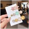 Fashion Acrylic Pearl Hair Clips Set Sweet Flower Hair Barrettes For Women Girls Korean Geometric Hair Accessories Jewelry
