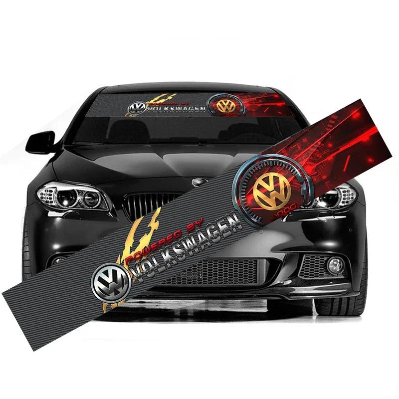 Для VOLKSWAGEN VW Автомобильные Наклейки На Переднее Заднее Стекло Светоотражающая Защитная Наклейка Для Volkswagen Golf Jetta Beetle Scirocco Sagit