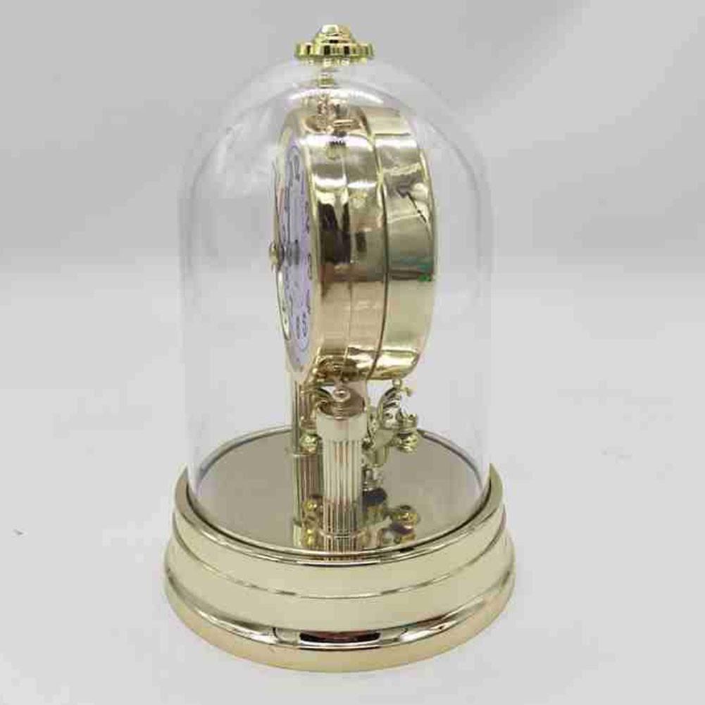 Classic Vintage Clock European Style Desk Antique Clock with Pendulum and Chime