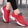 Women's Shoes Trendy Air Cushion Cushioning Running Shoes Fly Woven Mesh Breathable Design Track Field Jogging Lace Up Shoes