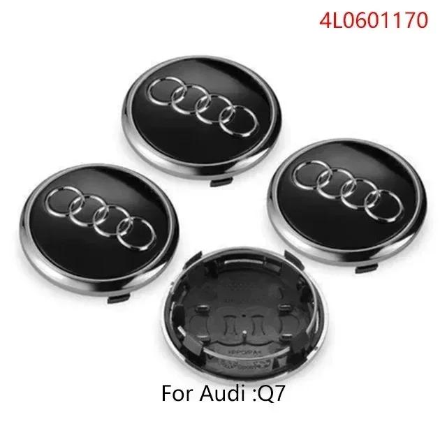 For Audi A5 4Pcs 60/61/68/69/77/135mm Car Wheel Hub Caps Center Rim Cover Badge Decoration Accessories For Audi A4 A5 A6 A7 A8 Q5 Q7 Hubcap