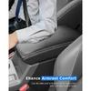 Carbon Fiber Leather Center Console Armrest Cover For Subaru Crosstrek 2024
