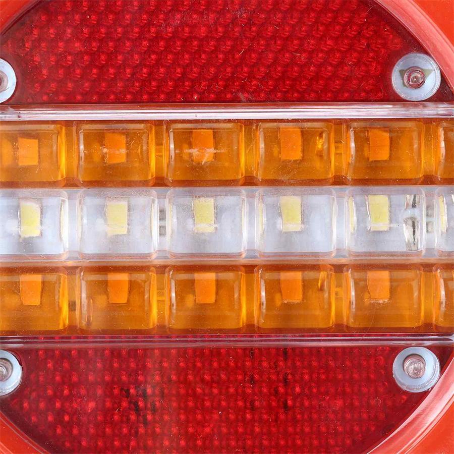 2 шт. Светодиодный задний фонарь для прицепа, фургона, грузовика, с динамическим указателем поворота, стоп-сигналом