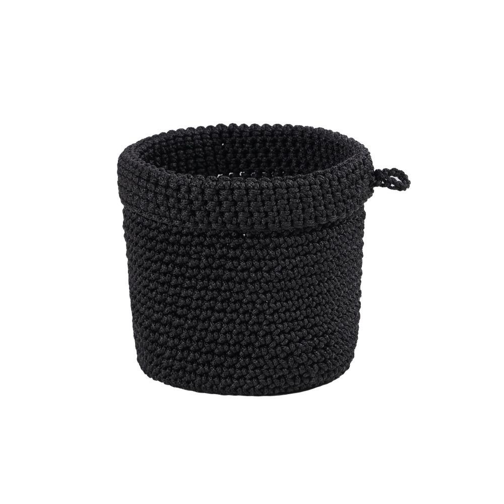 Handmade Cotton Rope Storage Basket Folding Space Saving Wall Hanging Storage Basket Round Sundries Organizer Closet Organizer