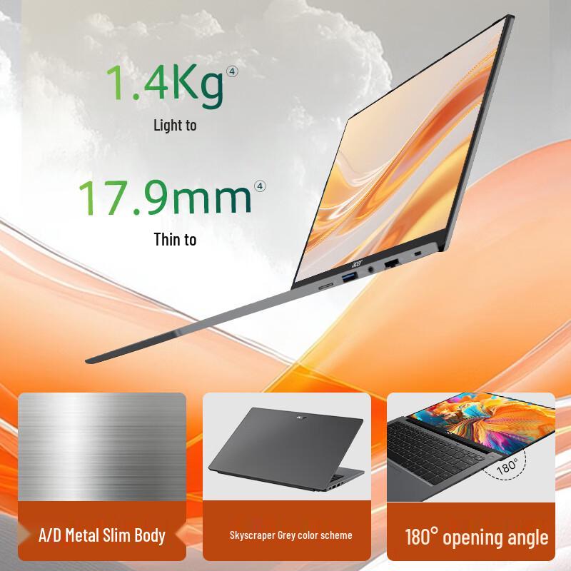 Acer Moowoo Go 14" AI Laptop (AMD Ryzen 7, 2.2K Display) (CN version)