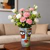 Picasso-Inspired Abstract Face Flower Pot - Brutalism Planter With Sculptural Art For Home Decor & Planting