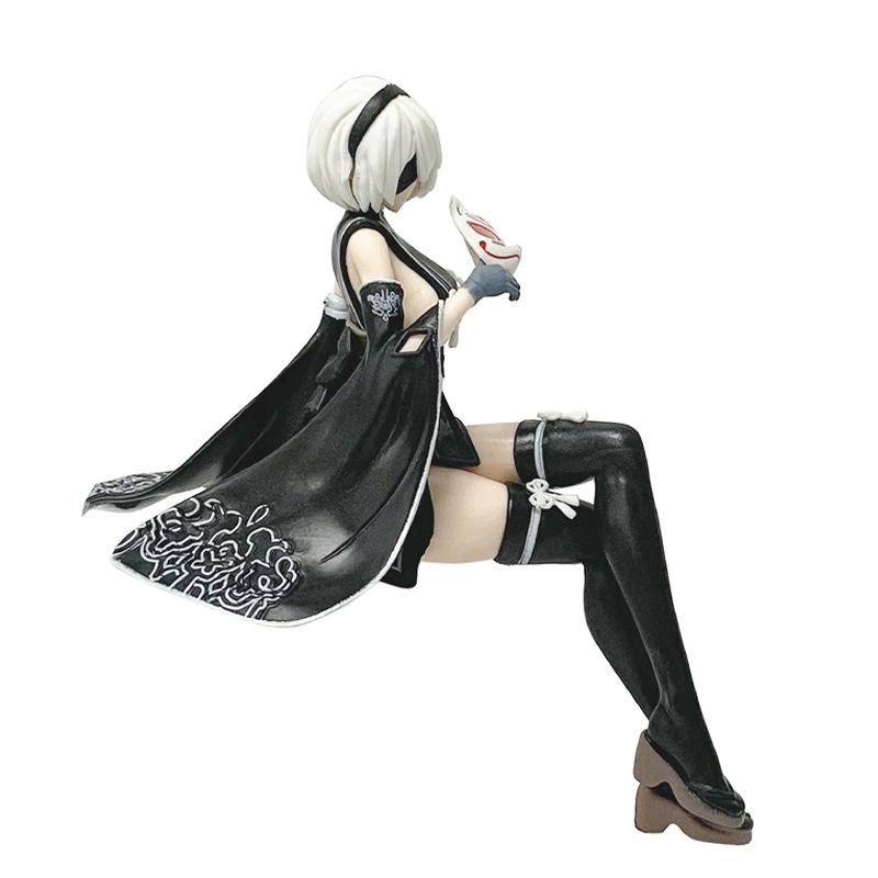 Отрицать:Автомата Ципао YoRHa Тип A №2 Фигурка Настольная Сексуальная Девушка 2B Ципао Маска GK Статуэтка Модель из ПВХ Коллекционная Игрушка