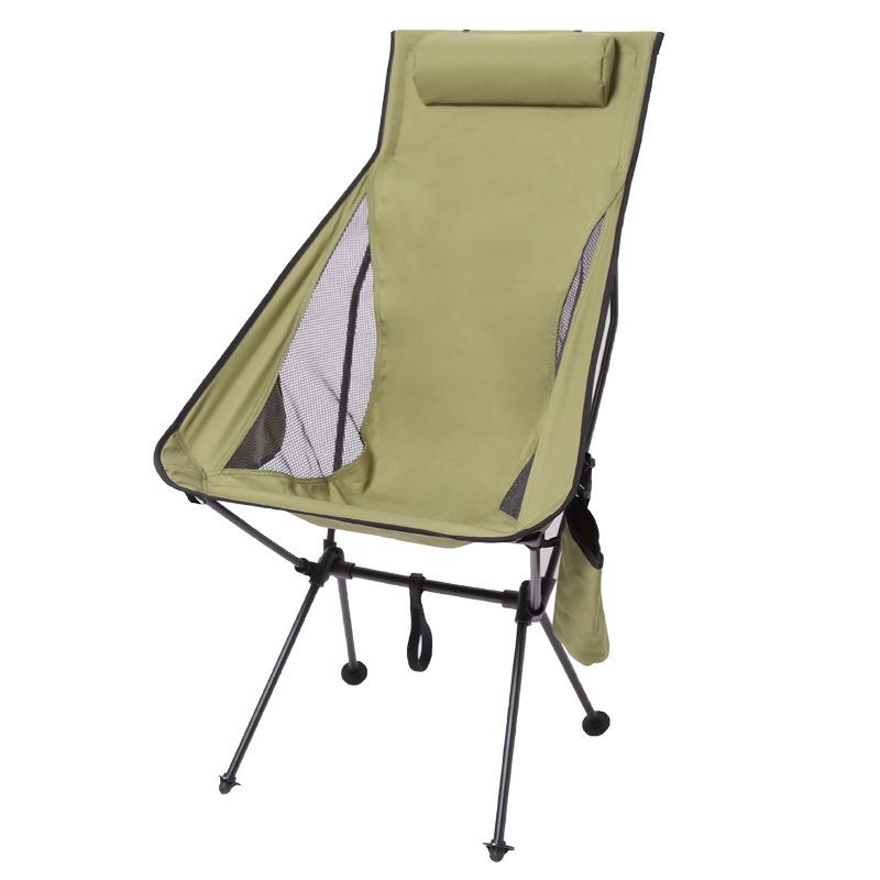 Кресло-реклайнер 7075 Moon Chair: Уличное складное кресло с подушкой и удобным подстаканником, доступно в трех цветах