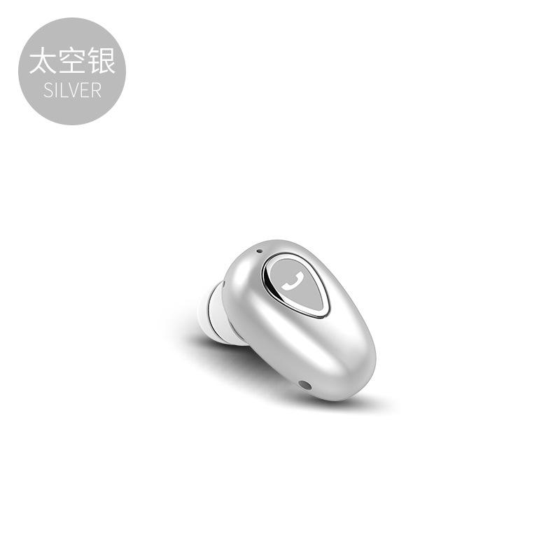 Bluetooth Earphones Mini Invisible Earbuds Sports Independent Button No Flash Light Music Calls Black