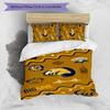 3pcs California Golden Bears pattern bedding set duvet cover set includes duvet cover &pillowcases,perfect all season bedroom decoration&gift
