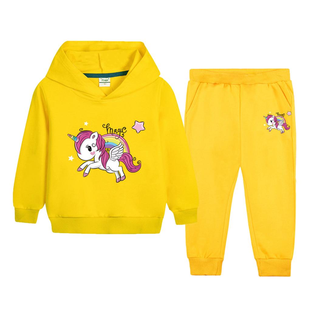 Комплекты детской модной одежды: толстовка со штанами, спортивный костюм, толстовка с капюшоном для девочек, комплект из 2 предметов, повседневная одежда для бега