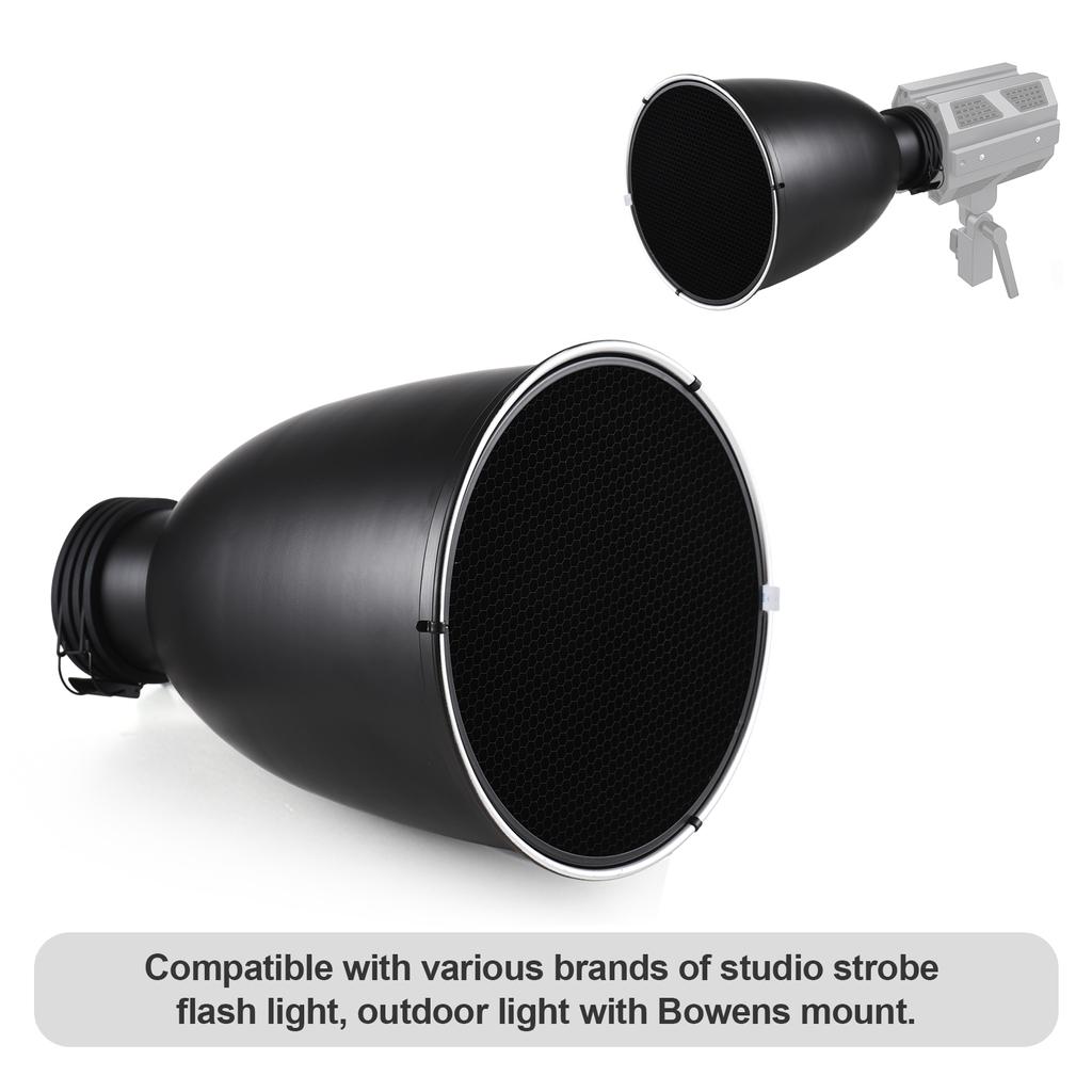 11,6-дюймовая портретная тарелка с креплением Profoto, телескопическим зумом, отражателем, рассеивателем, абажуром и