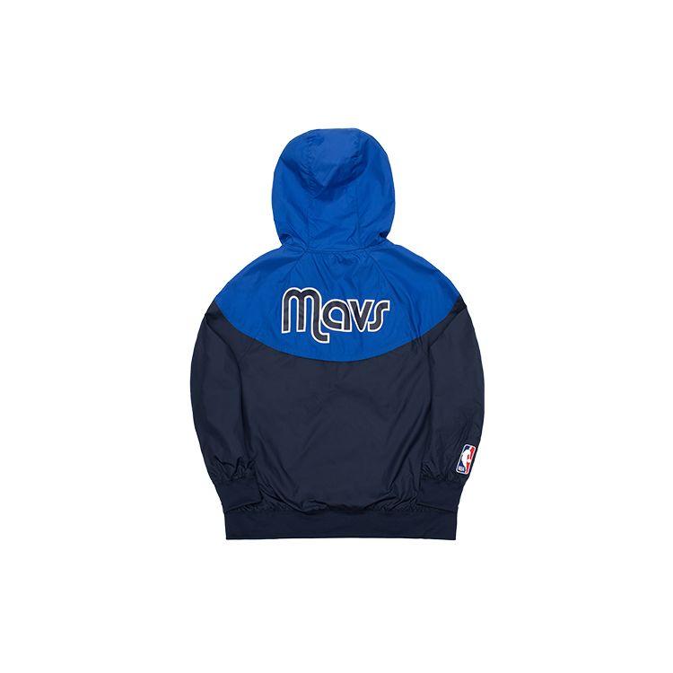 Nike Jacket Youth NBA Dallas Mavericks Embroidered Logo Color Block Hoodie Long Sleeve Kids Jackets Black 3Z2B7FEKR-MAV