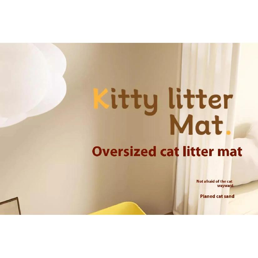 Extra Large Cat Litter Mat Heavy Duty Waterproof 2 Layer Non Slip Washable Pet Floor Protector Litter Box Sand Stopper