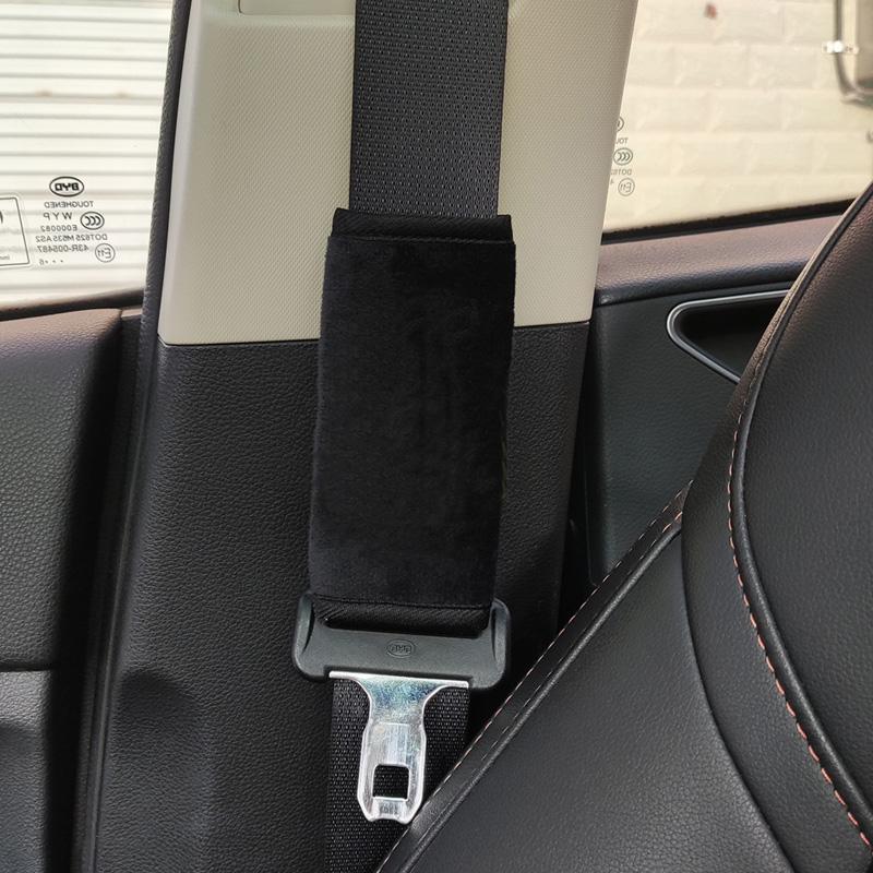 New Cartoon Bow Cloud Car Seat Belt Cover Shoulder Strap Harness Cushion Car Seatbelt Shoulder Pad Protector Auto Neck Support