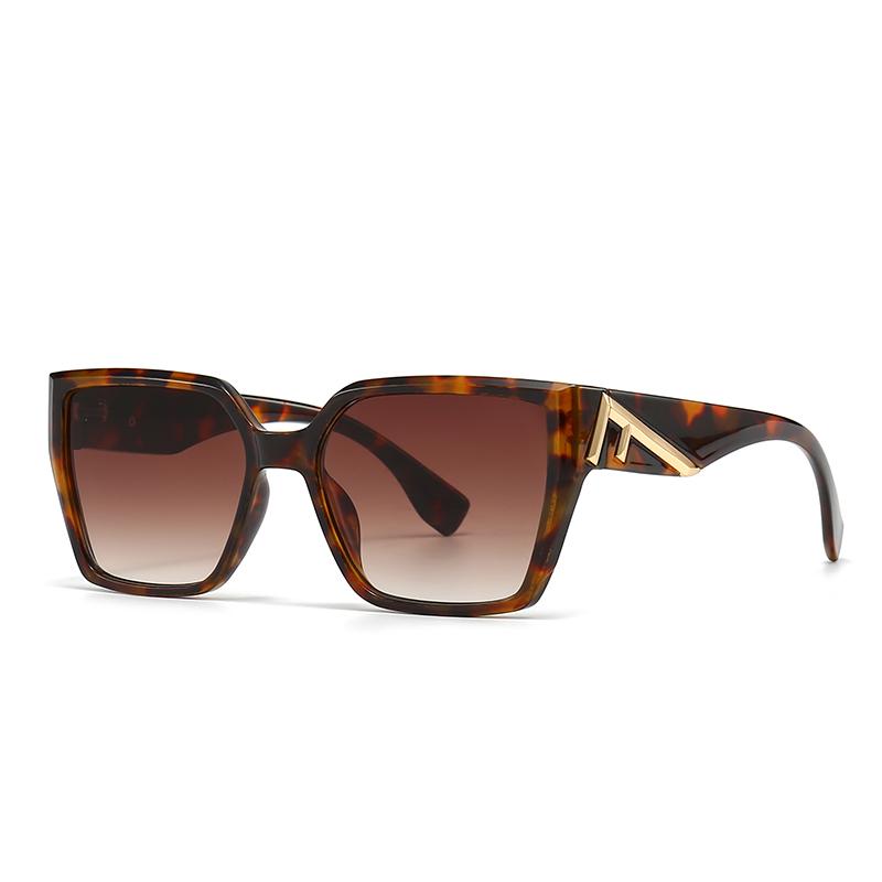 Fentjia Super Texture Square Decorative Sunglasses Men's Fashion Street Photography Sunglasses Sunglasses Women 2320