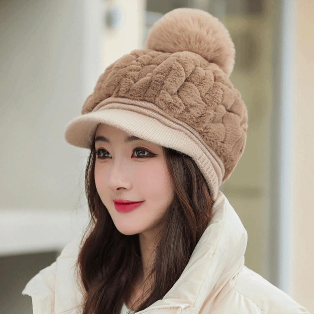 Thickened Winter Cap Windproof Ear Protection Hat New Beanies Bonnet  Women