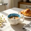 Очаровательная кухонная утварь на тему животных Милая керамическая кружка с 3D-тюленем/фигуркой пингвина внутри, Синяя океаническая коллекционная чашка для детей, Кофейная чашка, Декоративная
