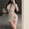 Naiben Lingerie: Элегантное прозрачное ночное платье-комбинация с кружевом