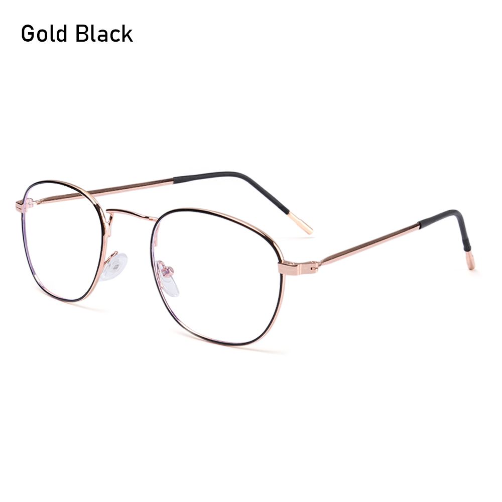 Men Women Eye Protection Portable Metal Eyeglasses Anti-Blue Light Glasses Ultra Light Frame Computer Goggles