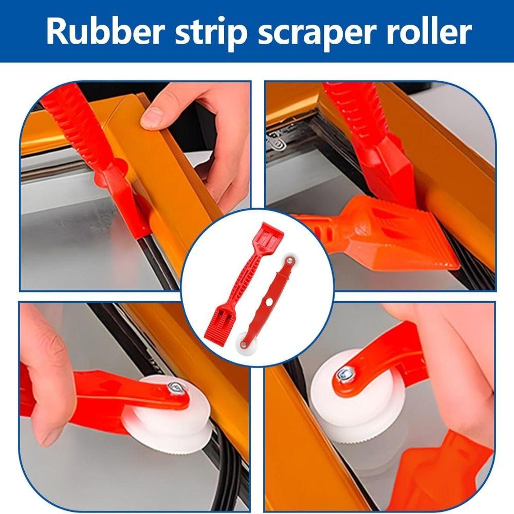 Ergonomic Handle Window Screen Repair Kit 6-in-1 Spline Installer Professional Screen Spline Tool
