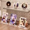5/1Pc Transparent Display Stand Acrylic Badge Pins Storage Holder Multi-purpose Display Stand Desktop Medal Photo Card Display