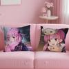 Trendy Mminato Aquaed Cushion Cover Soft  EasyWash Pillow Case  Versatile for Couch Bed Travel and Office