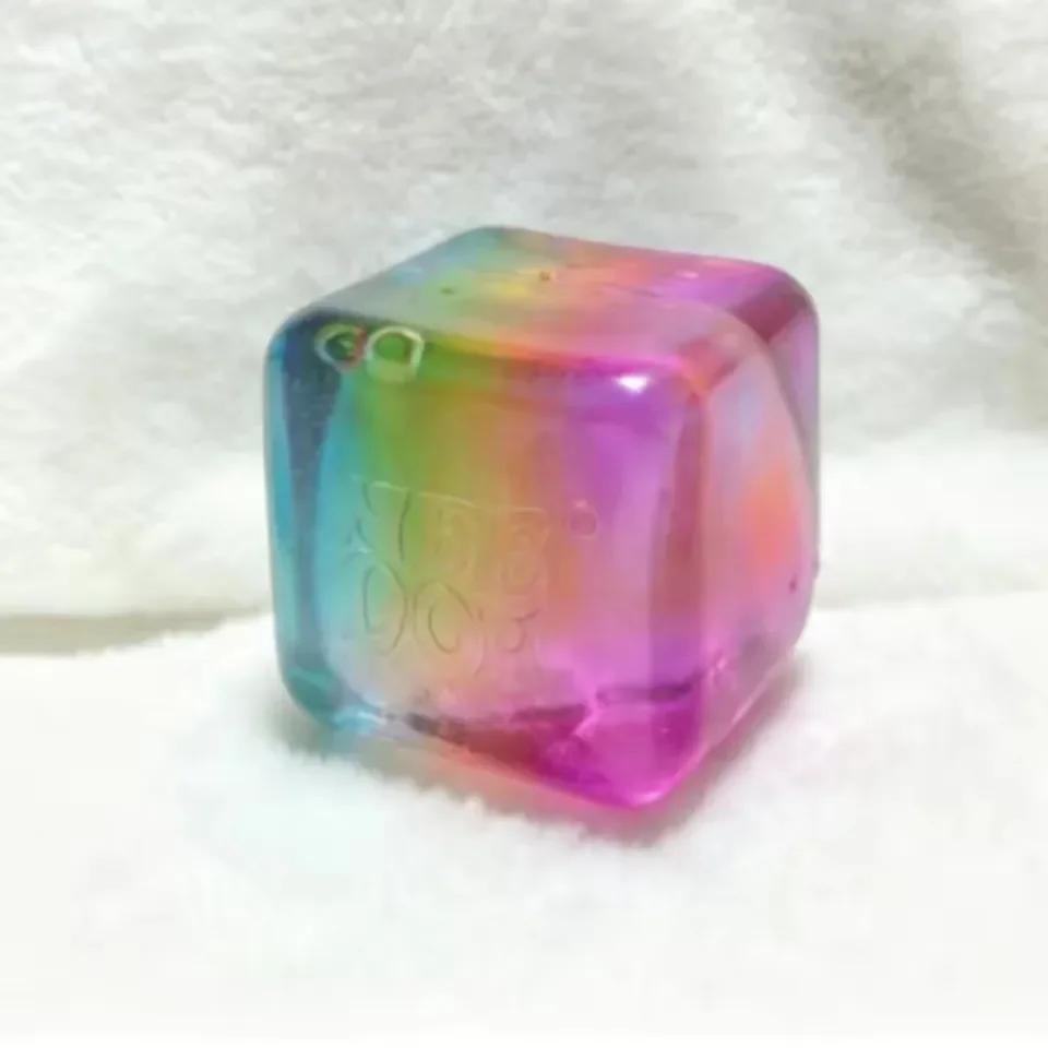 Schylling NeeDoh Rainbow Cube Squishy Blind Box Toy CubeStress Relief Fingertip Release Toy Sensory Stress Reliever Toy