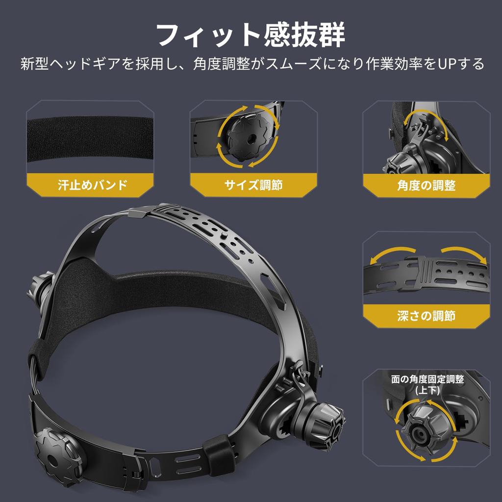 Сварочная маска MIGVAN с широким полем обзора для истинно яркого ЖК-дисплея, легкая и прочная, с легко заменяемым светофильтром, сварочная дуга, уровень затемнения, совместима с и